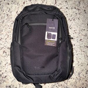 NEW Kenneth Cole Reaction Parker Tech Laptop Backpack Dual Compartment Black 18”